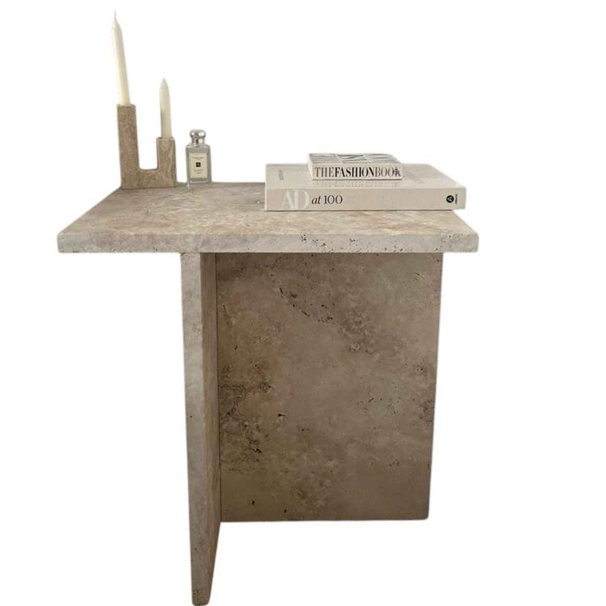 SLATERS PERU - MESA LATERAL DE MARMOL MARFIL SLATERSPERU