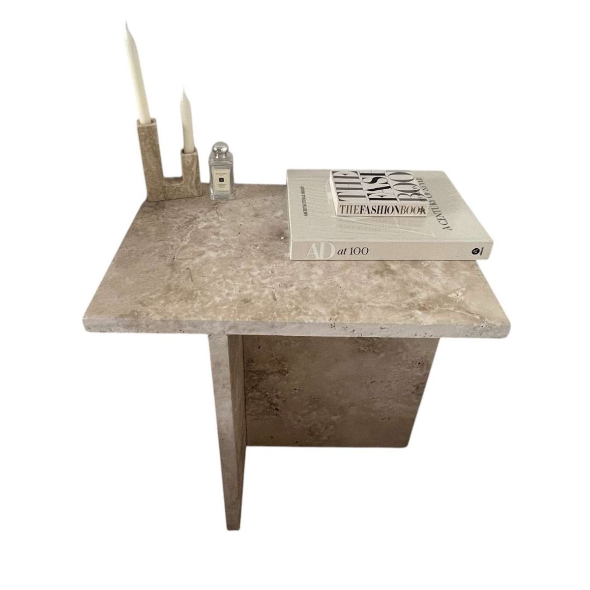 SLATERS PERU - MESA LATERAL DE MARMOL MARFIL SLATERSPERU