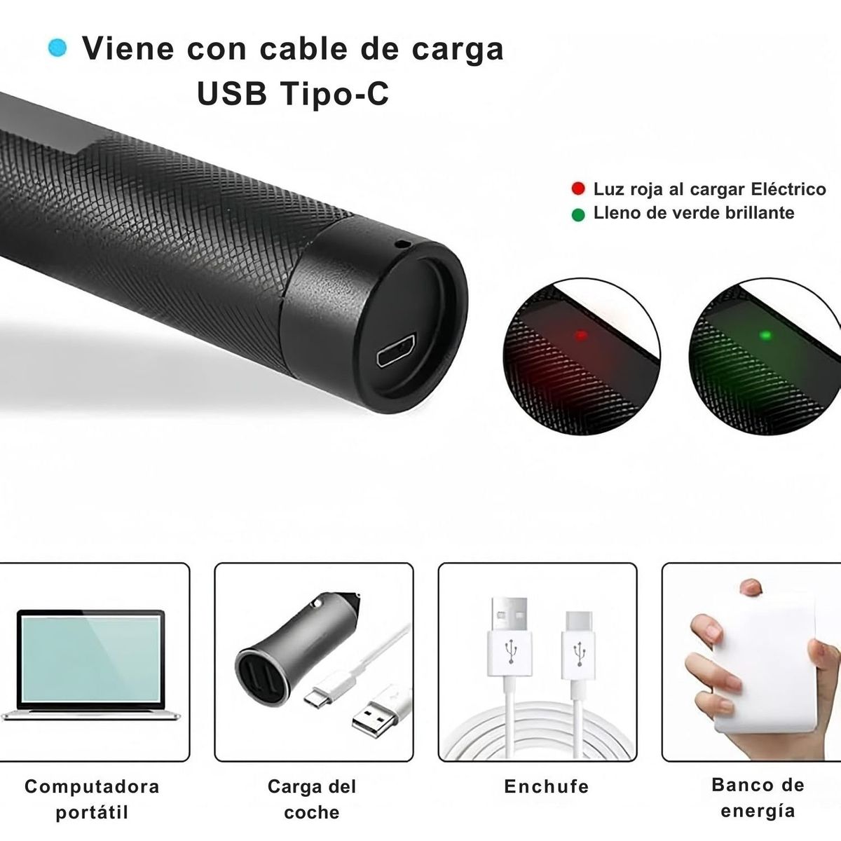 CAFINI - Láser Verde 3000M Profesional Recargable Para Presentaciones