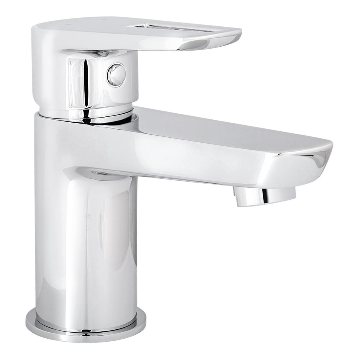 TREBOL - Monomando para Lavatorio en Bronce Cromado Plateado