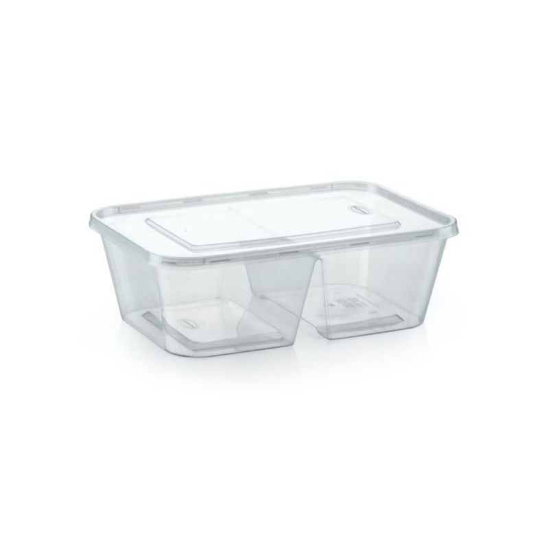 POLINPLAST - Taper Lite 750 0.75L Transparente con División y Tapa