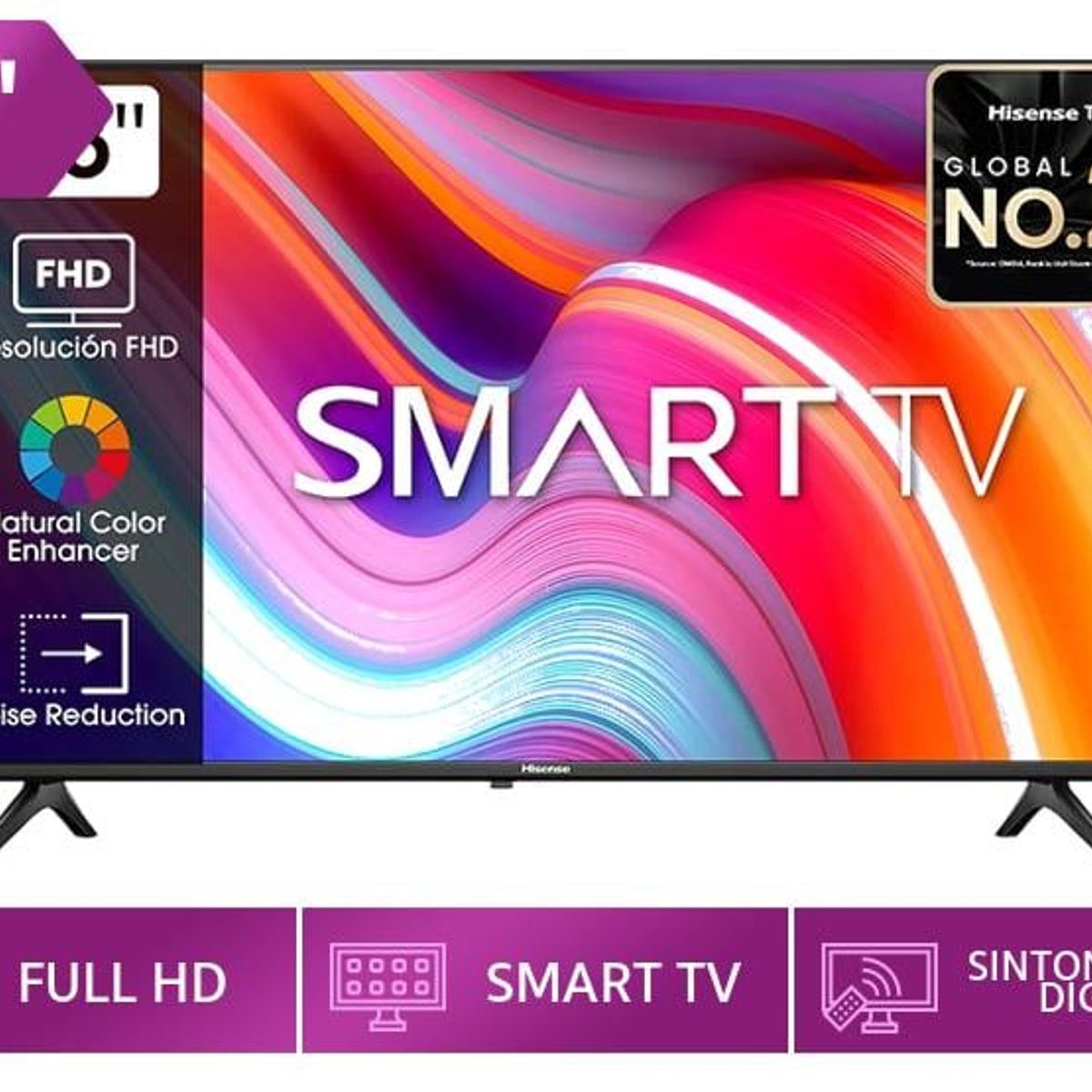 HISENSE - TV Hisense LED 43 FHD Smart TV 43A4K