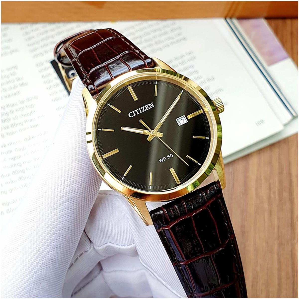 CITIZEN - Citizen Reloj Hombre Dorado 40mm Acero inox BI5002-06E