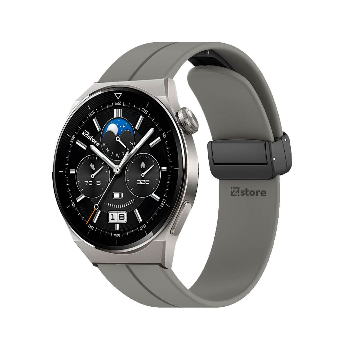 GENERICO - Correa Para Huawei Watch GT3 Pro Broche Magnético 46mm Gris Oscuro