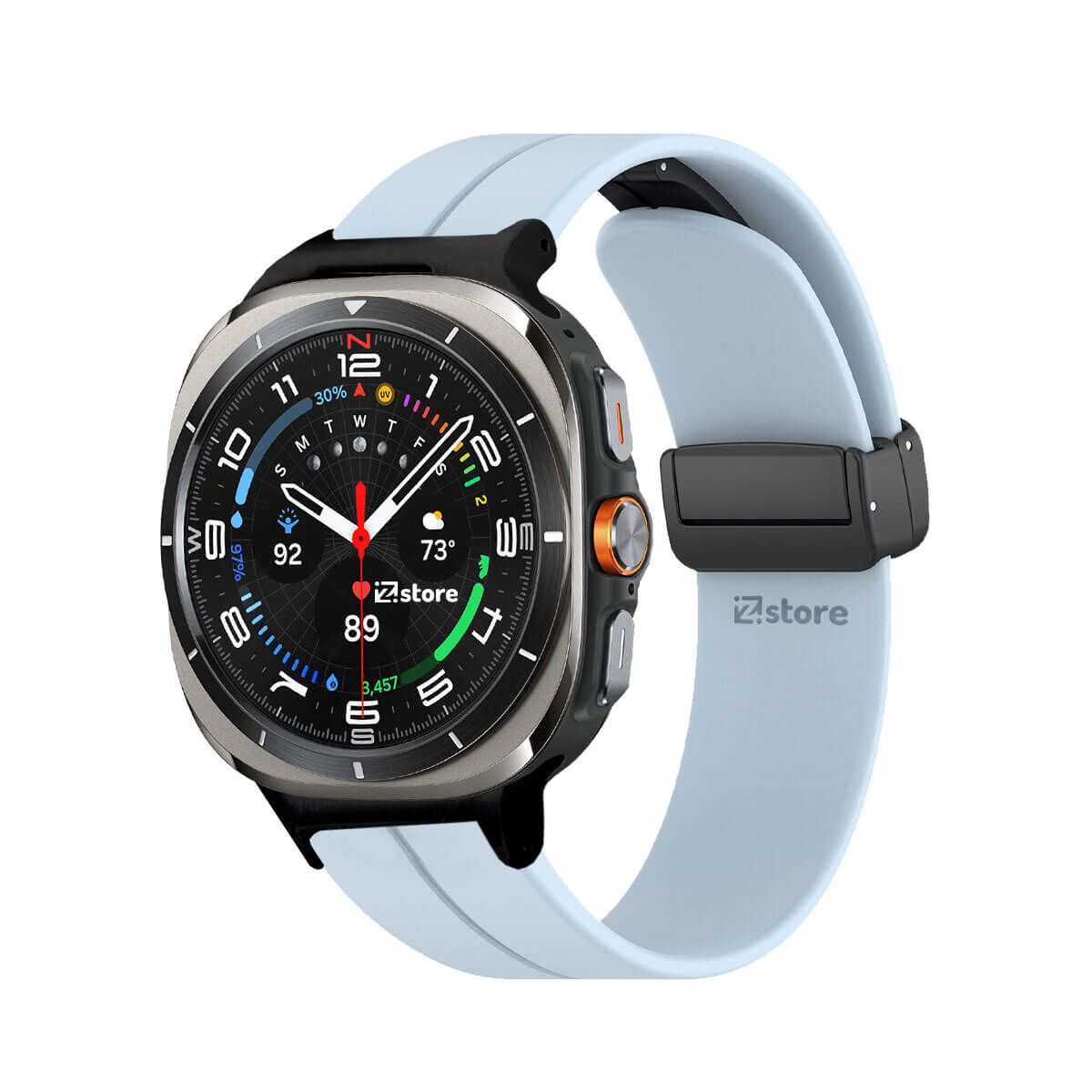 GENERICO - Correa Para Samsung Galaxy Watch Ultra Broche Magnetico Celeste