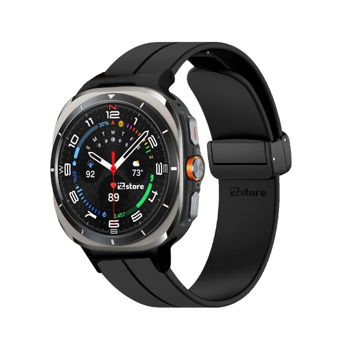 GENERICO - Correa Para Samsung Galaxy Watch Ultra Broche Magnetico Negro