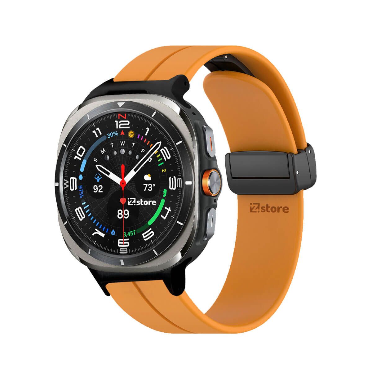 GENERICO - Correa Para Samsung Galaxy Watch Ultra Broche Magnetico Papaya