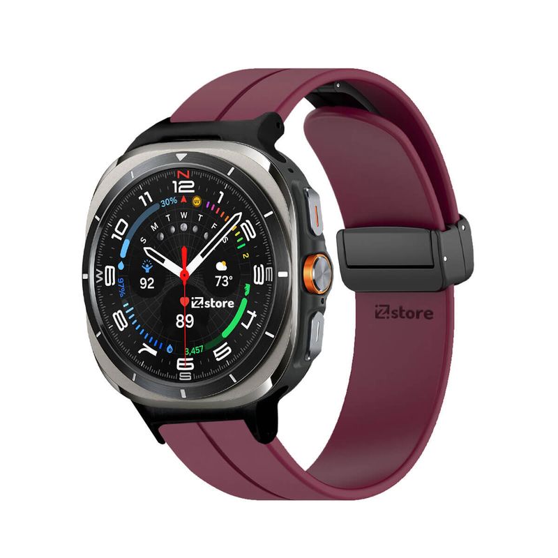 GENERICO - Correa Para Samsung Galaxy Watch Ultra Broche Magnetico Vino