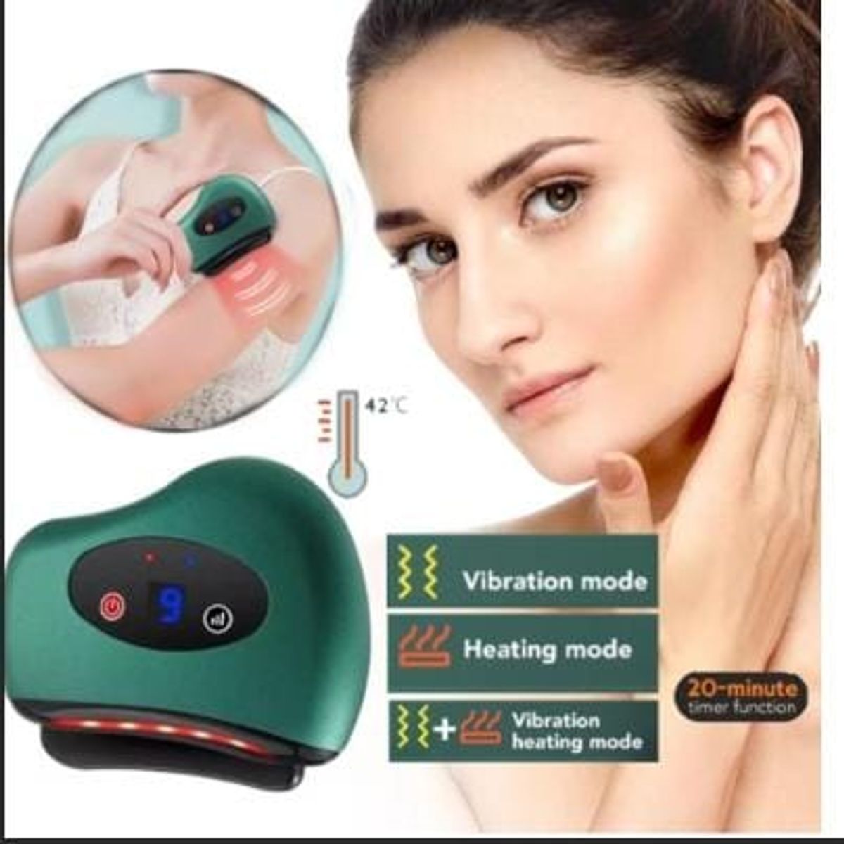 GENERICO - DA65 Gua Sha Masajeador  Facial y Corporal