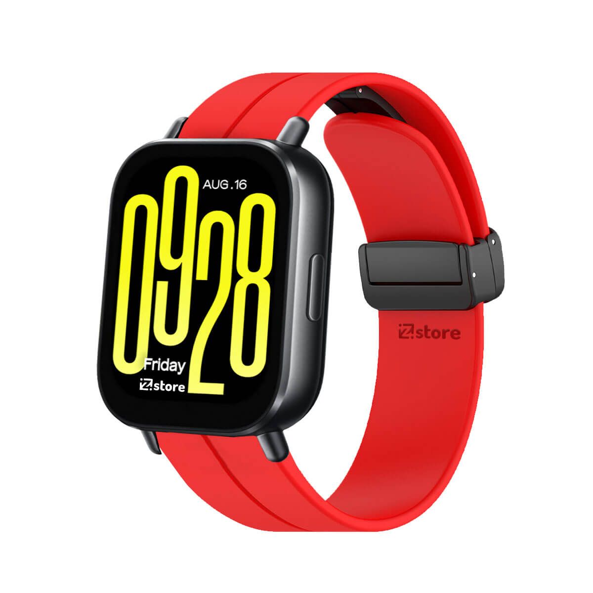GENERICO - Correa Para Redmi Watch 5 Active Broche Magnético Rojo