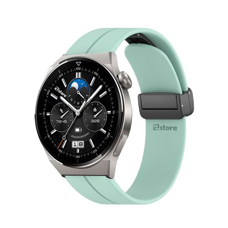 GENERICO - Correa Para Huawei Watch GT3 Pro Broche Magnético 46mm Verde Agua