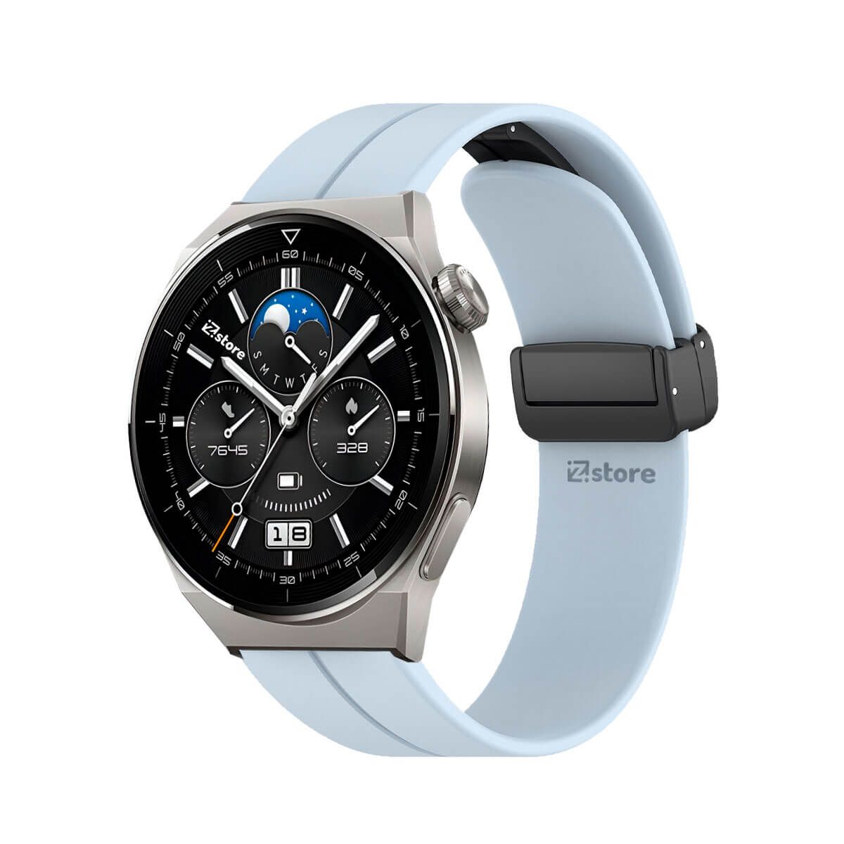 GENERICO - Correa Para Huawei Watch GT3 Pro Broche Magnético 43mm Celeste Cielo