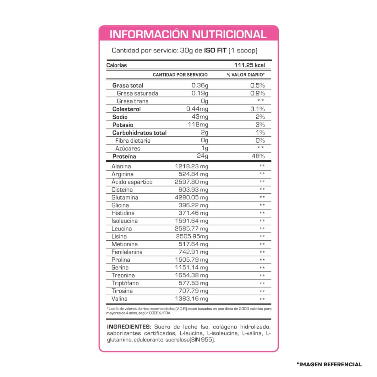 FITFEM - 2 Proteína Iso Fit 1.1 KG Universe Nutrition Chocolate