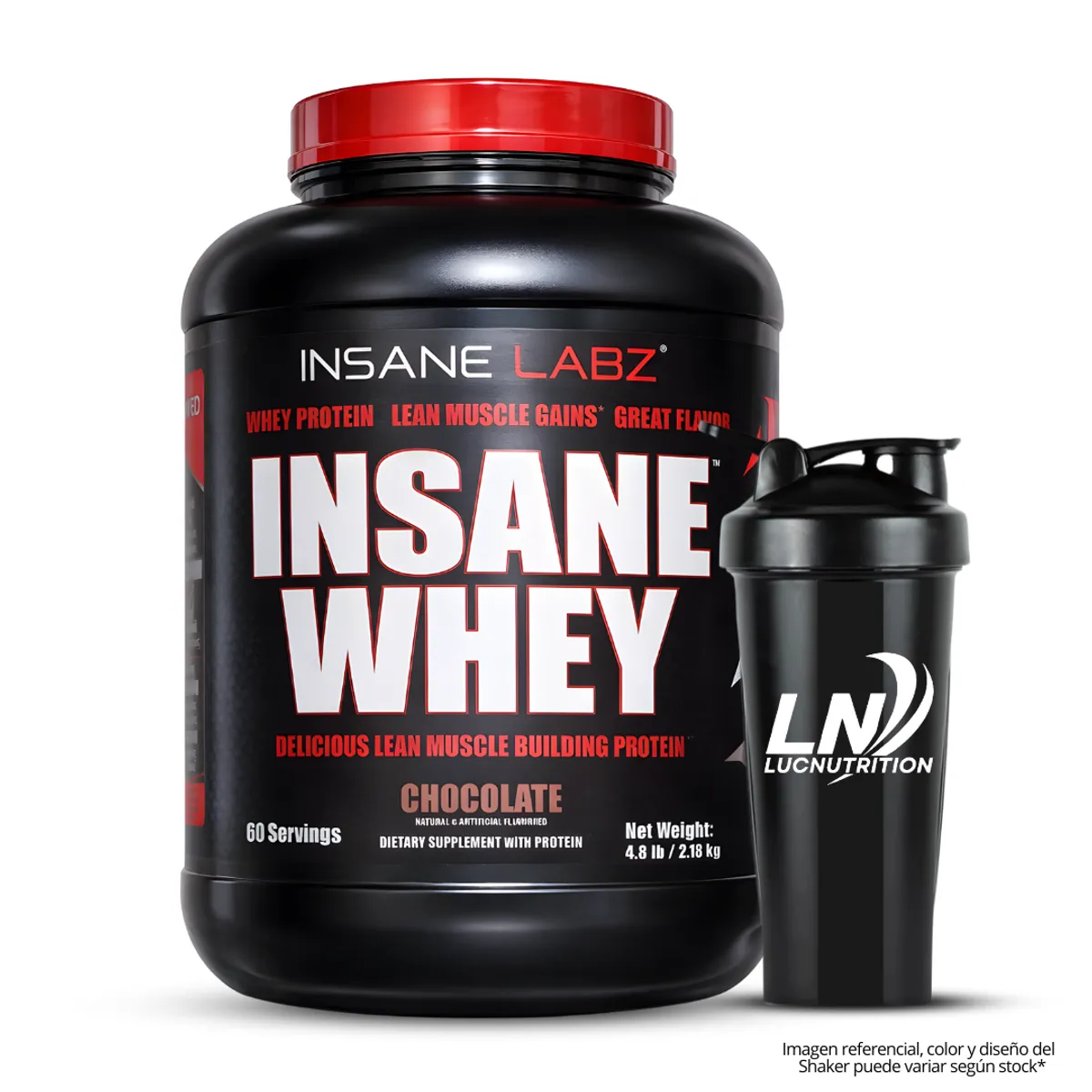 INSANE LABZ - Insane Whey 4.8 LB Proteina Whey Insane Labz - Chocolate + Shaker
