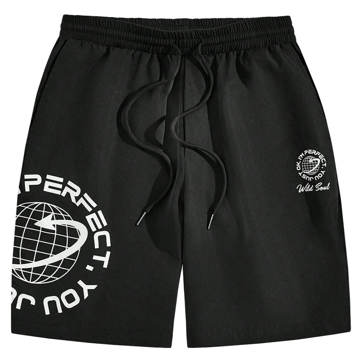 YANSUS - Short Hombre Yansus Negro Algodón Estampado Perfect