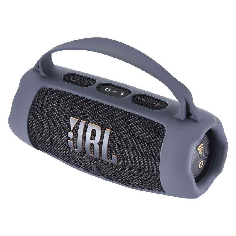 GENERICO - FUNDA PROTECTORA DE SILICONA CON AGARRE PARA JBL CHARGE 5 COLOR GRIS