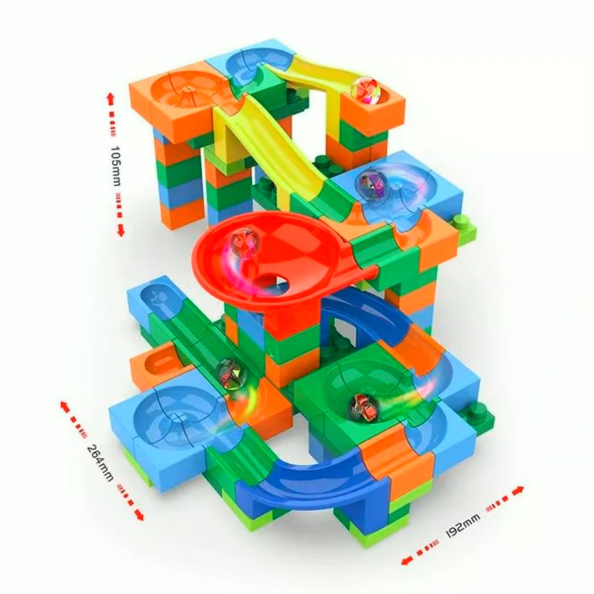 GENERICO - Juego Bloque de Construcción TRACK MAZE 128 PCS