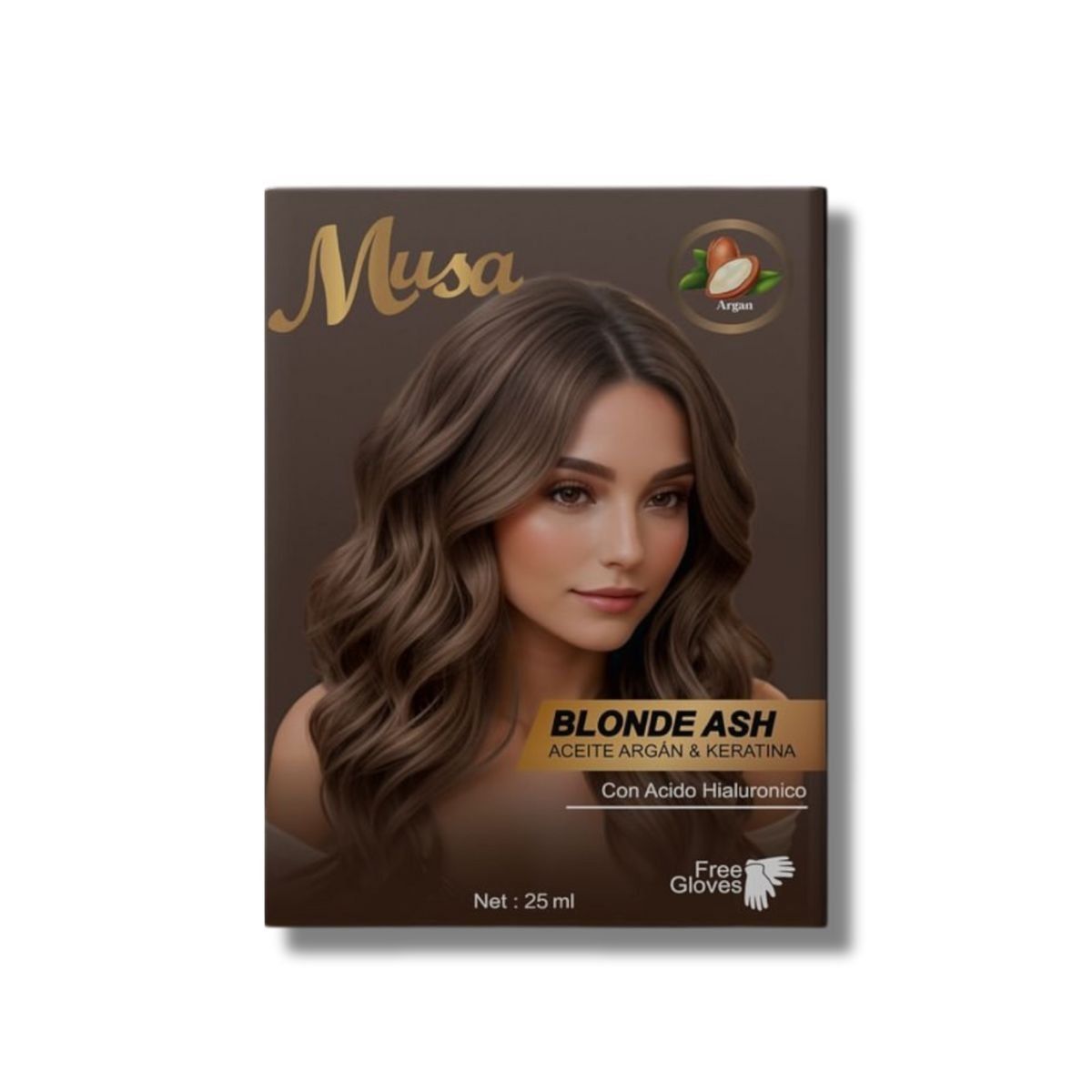GENERICO - Shampoo Tinte Cabello Cenizo Musa Brown Hair
