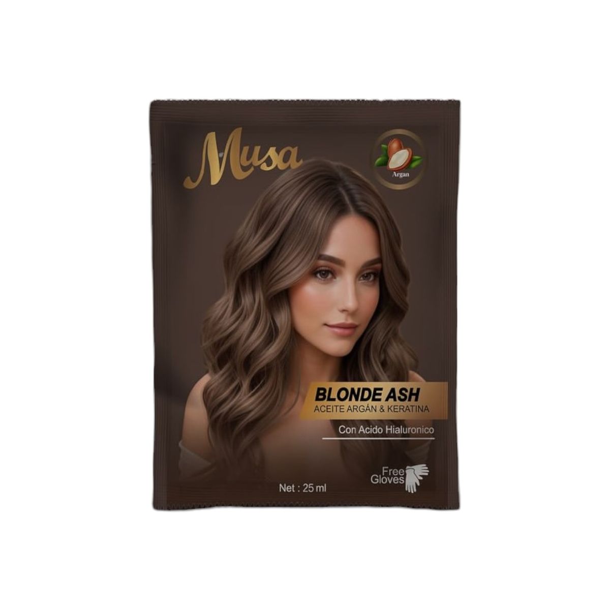 GENERICO - Shampoo Tinte Cabello Cenizo Musa Brown Hair