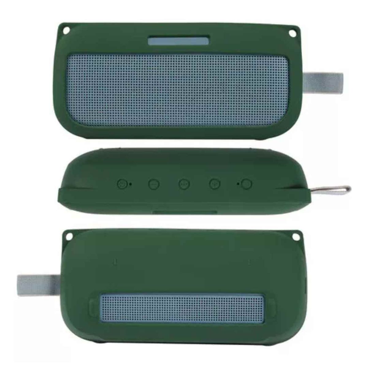 GENERICO - FUNDA CASE PROTECTOR SILICONA BOSE SOUNDLINK FLEX VERDE MILITAR