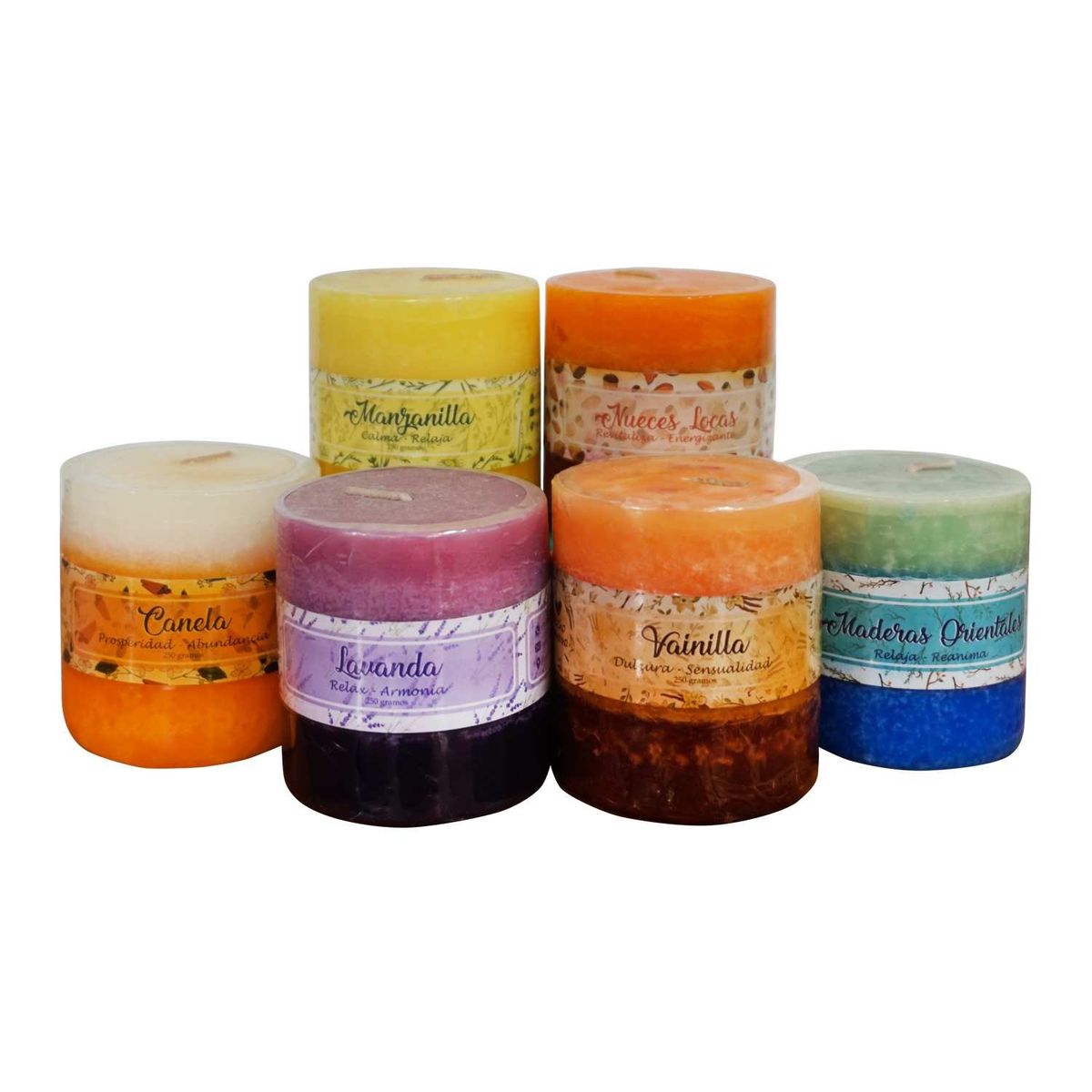 GENERICO - VELAS AROMÁTICAS 250GR X 12 UNID