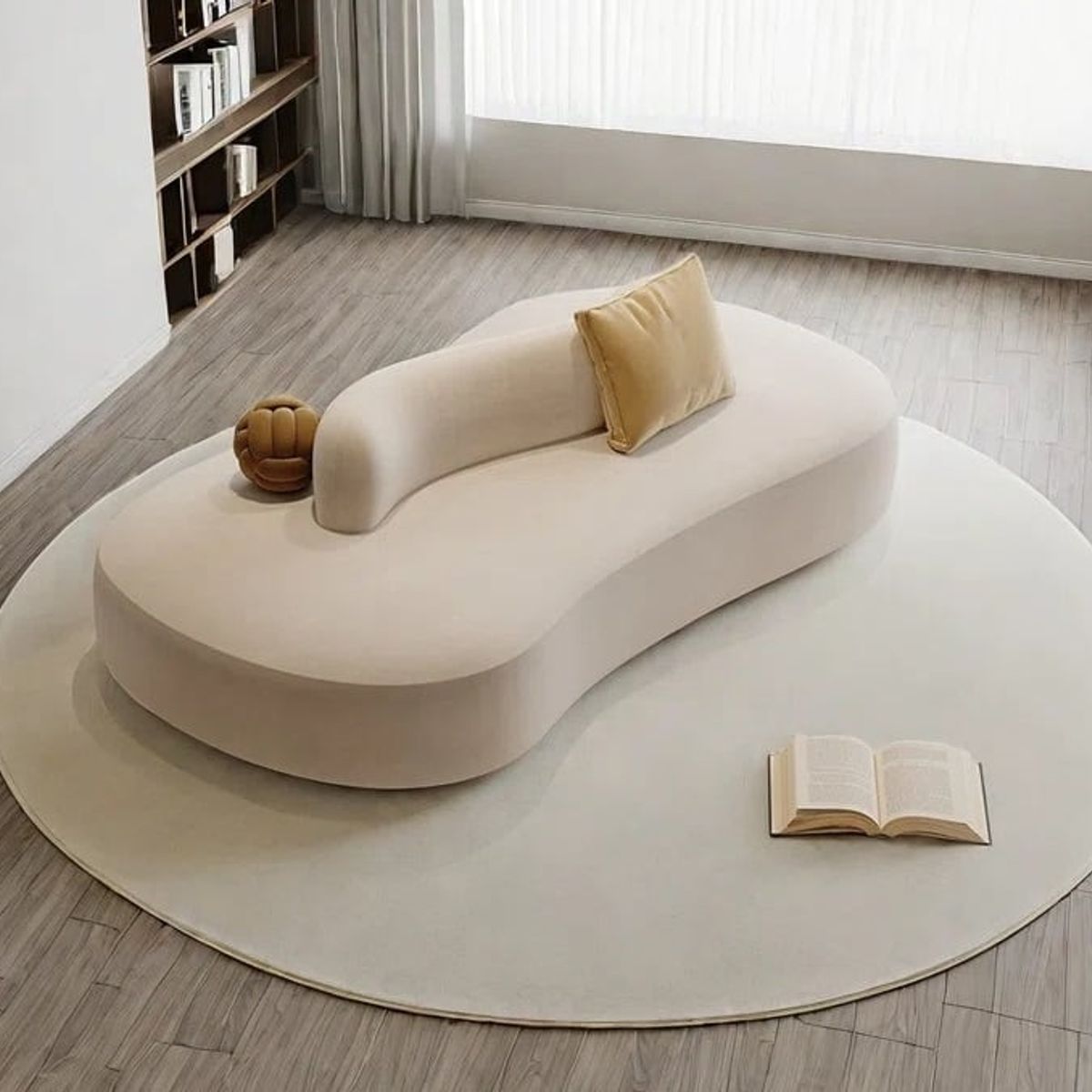 GENERICO - Sofá Gabo Curvo - Beige Claro