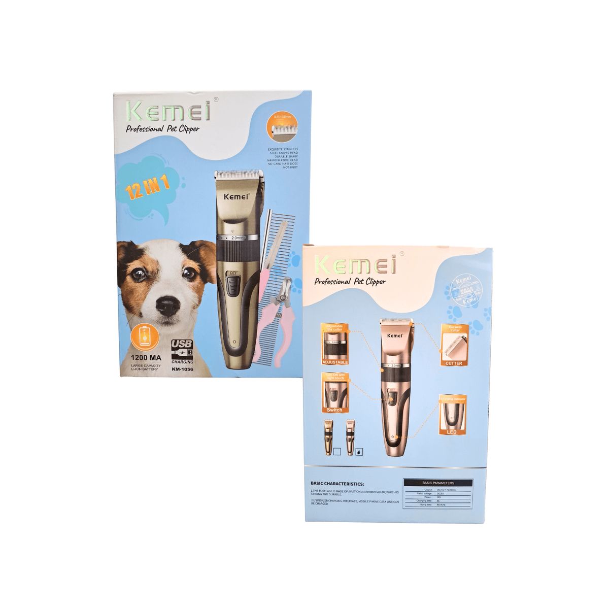 KEMEI - Cortapelos Profesional para Mascotas - kemei