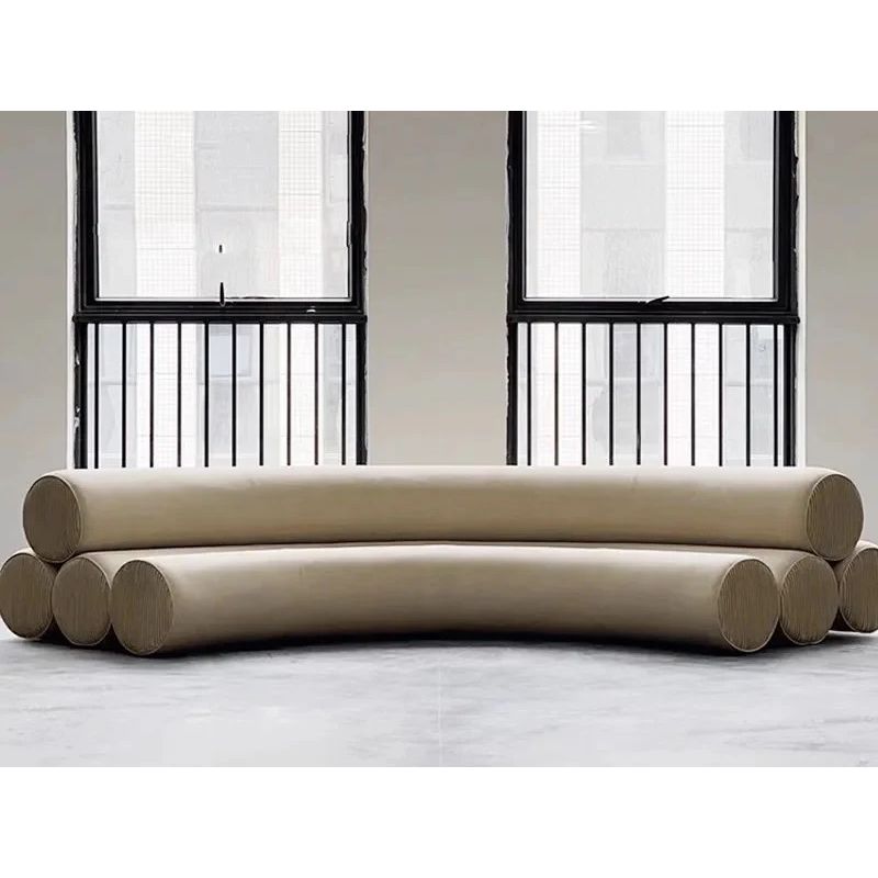 GENERICO - Sofá Martix Curvo Media Luna - Beige Claro