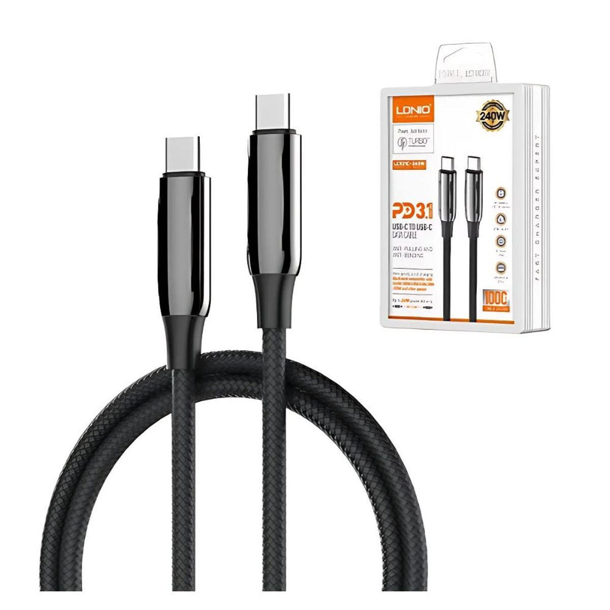LDNIO - Cable Carga Rápida USB-C 240w 2 metros Ldnio LC922C