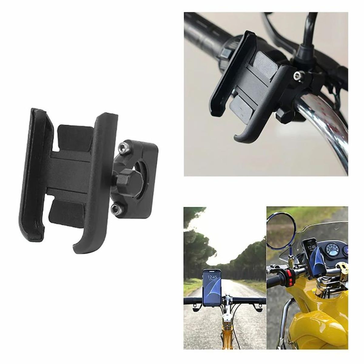 GENERICO - PORTA CELULAR PARA MOTO ALUMINIO MANILLAR