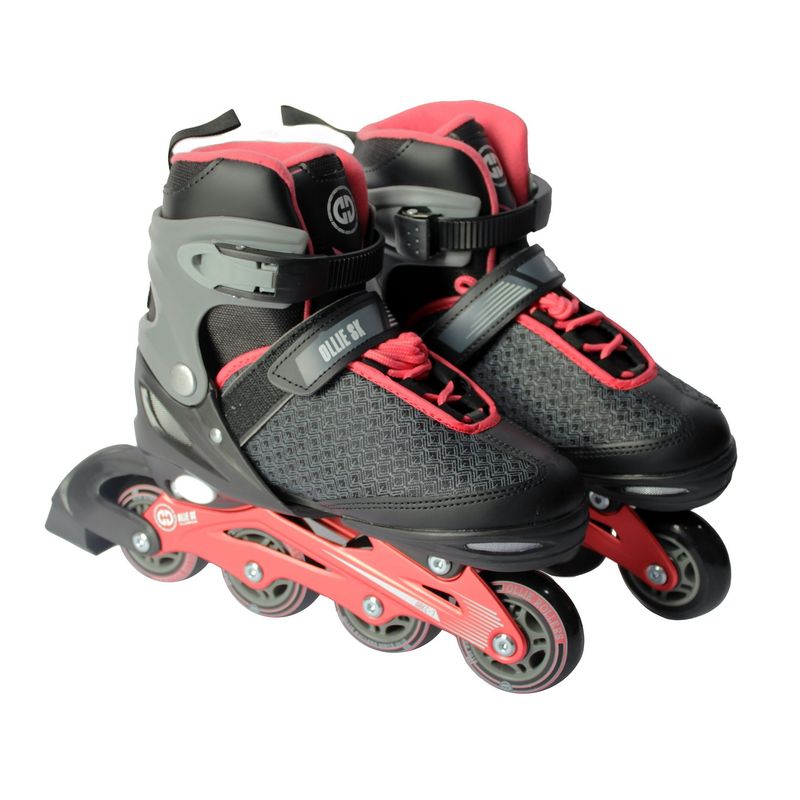 OLLIE - Patines Ollie Lineales Regulable Medium Coral 34-37