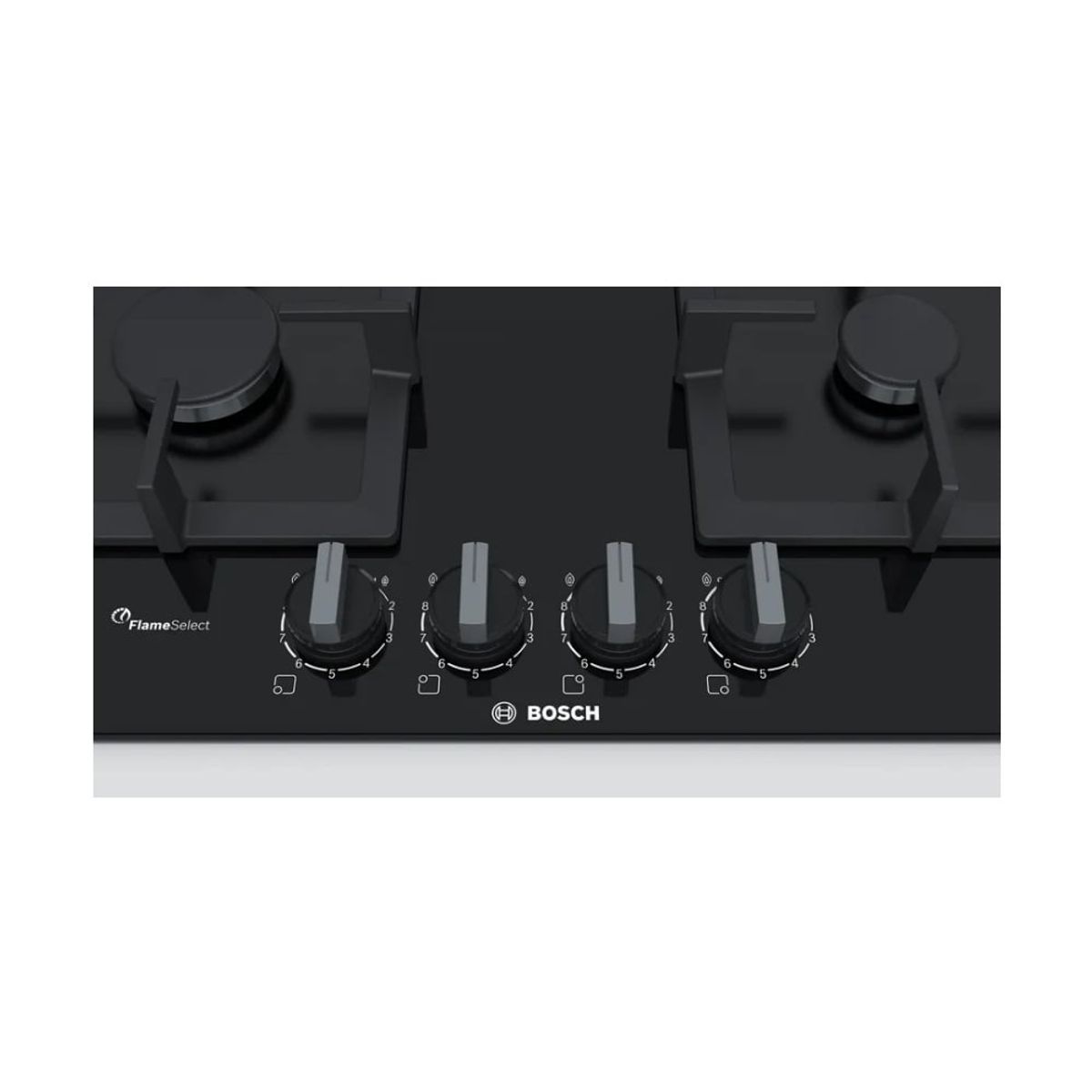 BOSCH - Cocina Bosch PPH6A6B20 Empotrable a Gas 60 cm Vidrio Templado Negro