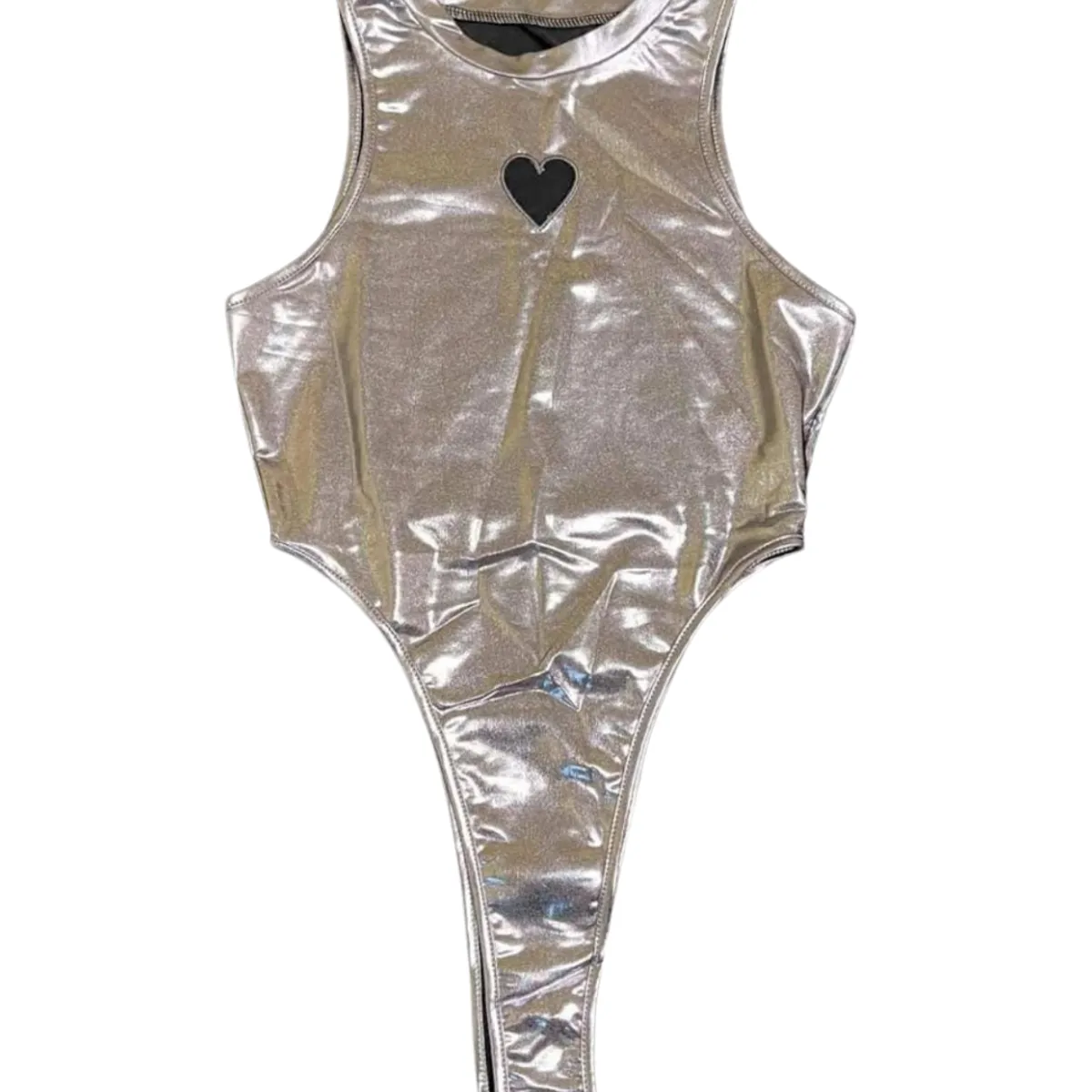 GENERICO - BODY PLATEADO TALLA L