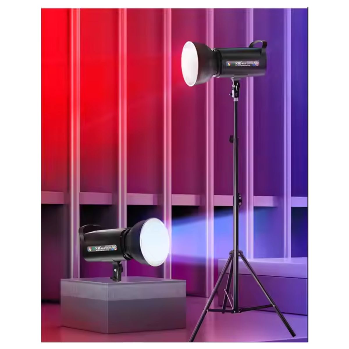 SEISA - Kit de Luces Fotograficas Luz RGB 500W Iluminacion Led Fotografia