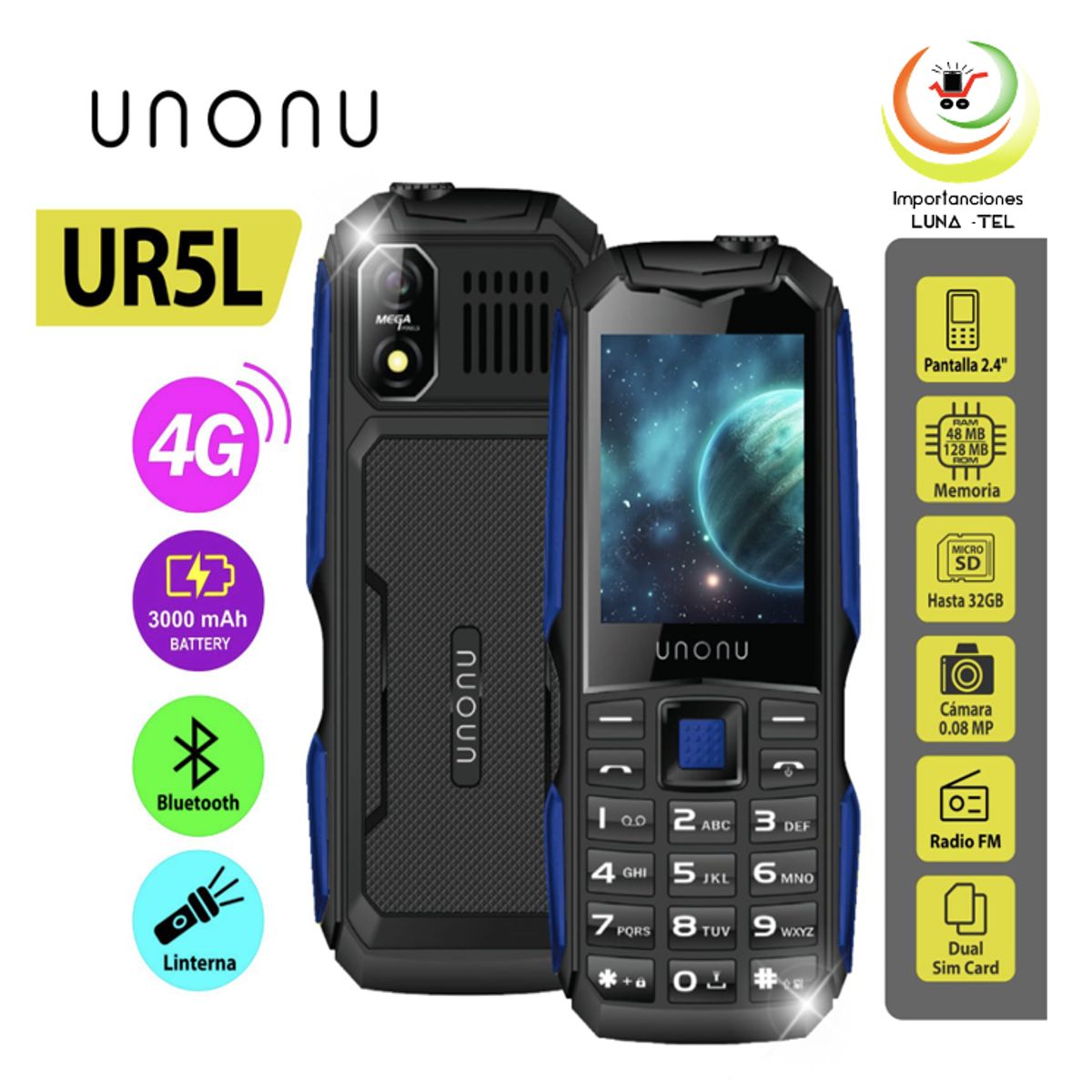 UNONU - CELULAR UNONU UR5L 4G LTE