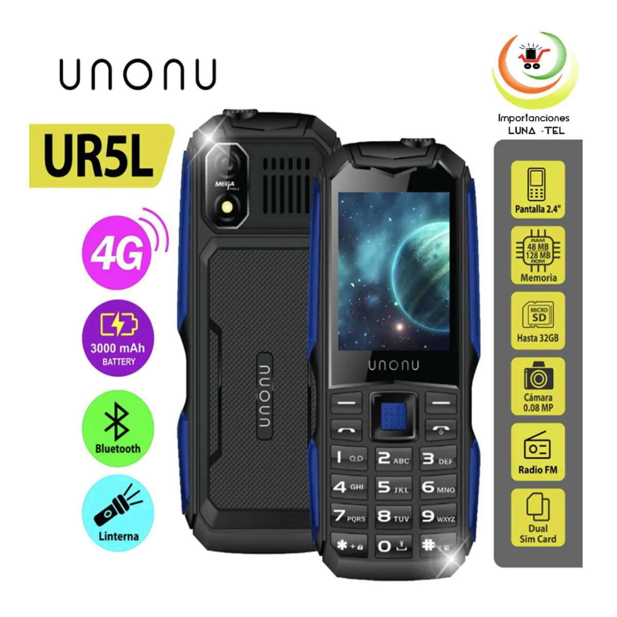 UNONU - CELULAR UNONU UR5L 4G LTE