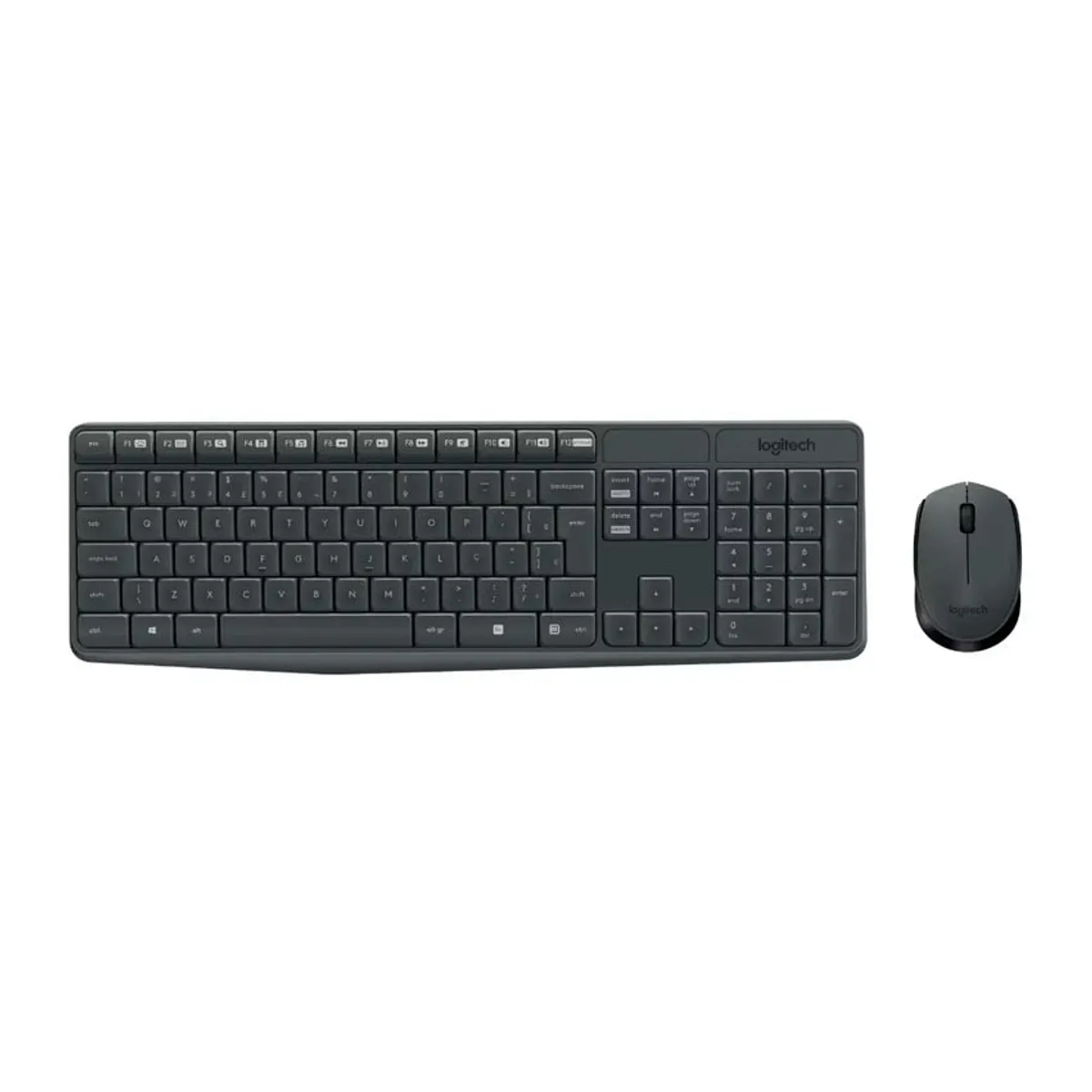 LOGITECH - Combo Teclado y Mouse Logitech MK235 Inalámbricos USB Durabilidad