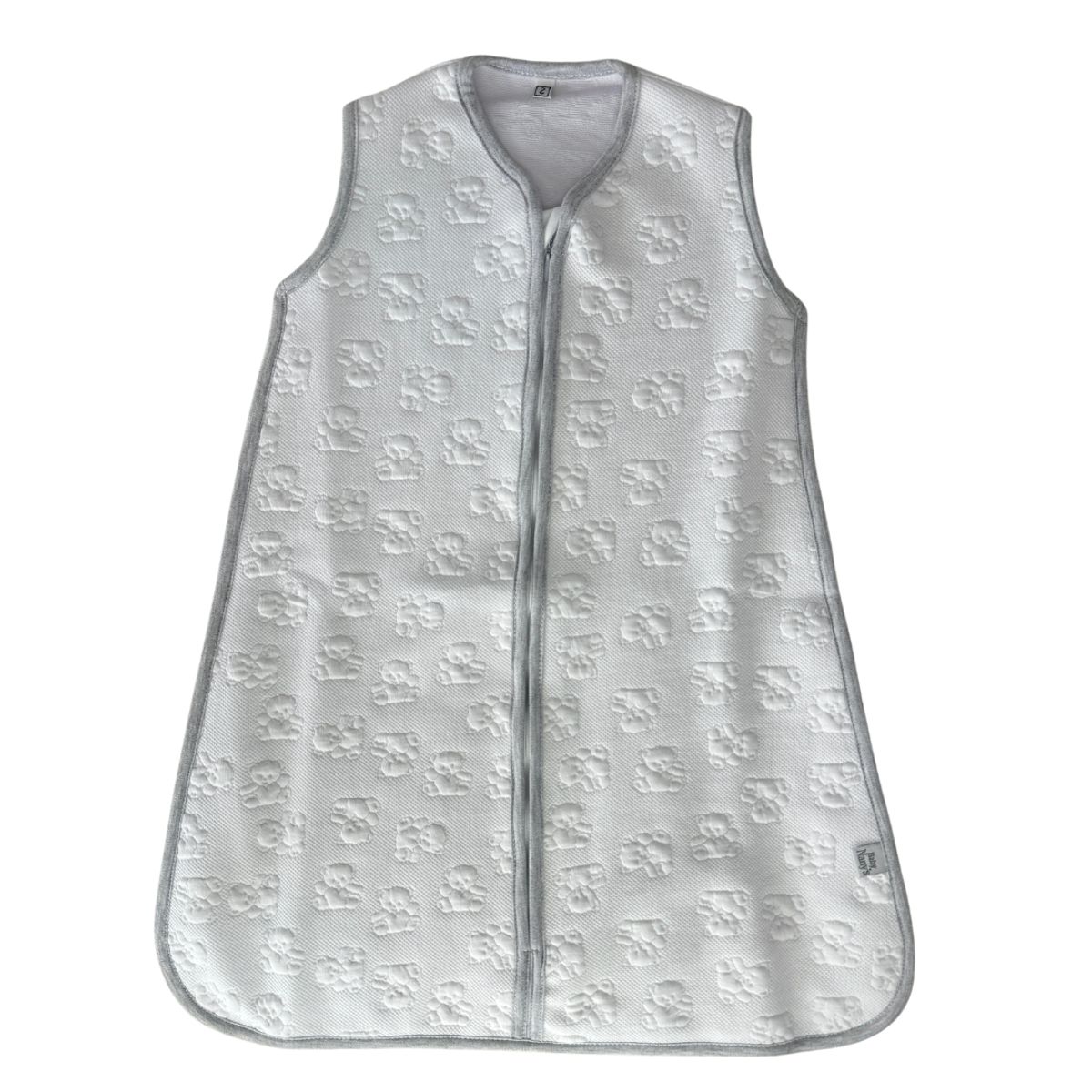 GENERICO - SACO DORMIR BOLSA VERANO REDONDA ALGODON JACQUARD BLANCO