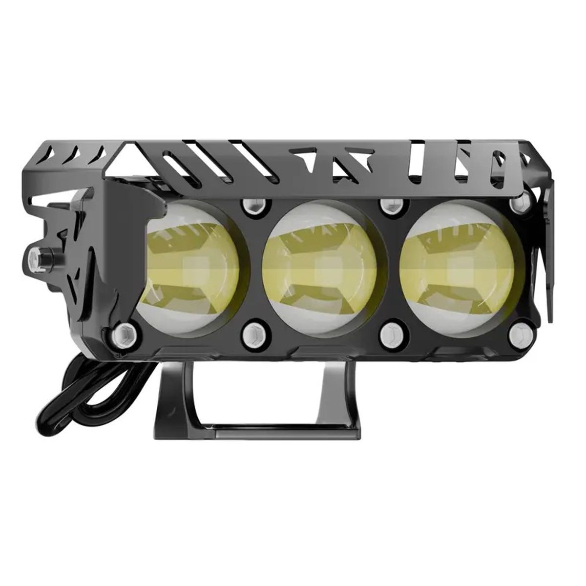 GENERICO - PAR FARO LED 3 LUPAS 34W DUAL BLANCO Y AMARILLO