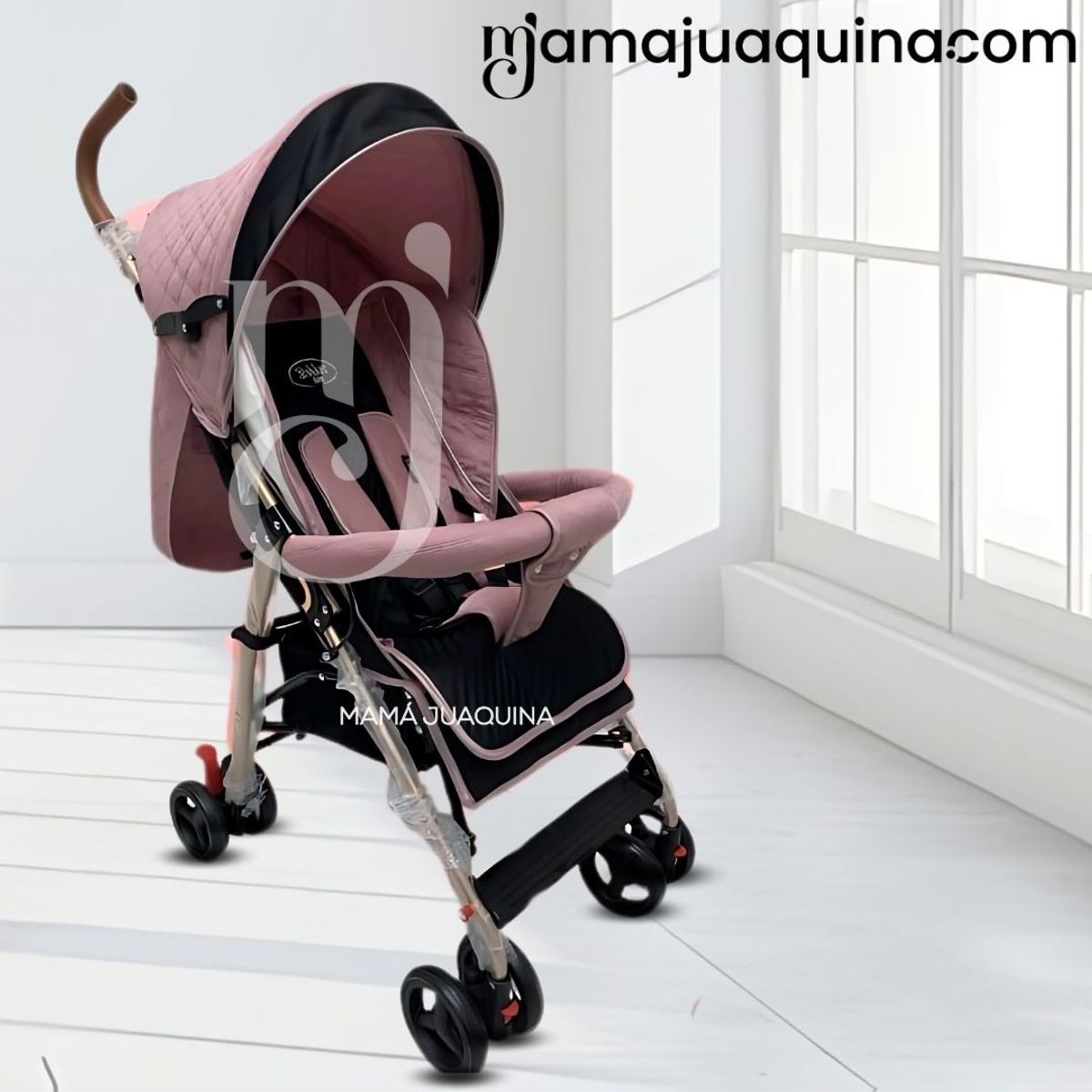 BABY - Coche Bastón de Lujo «PARIS SPORT» Pink