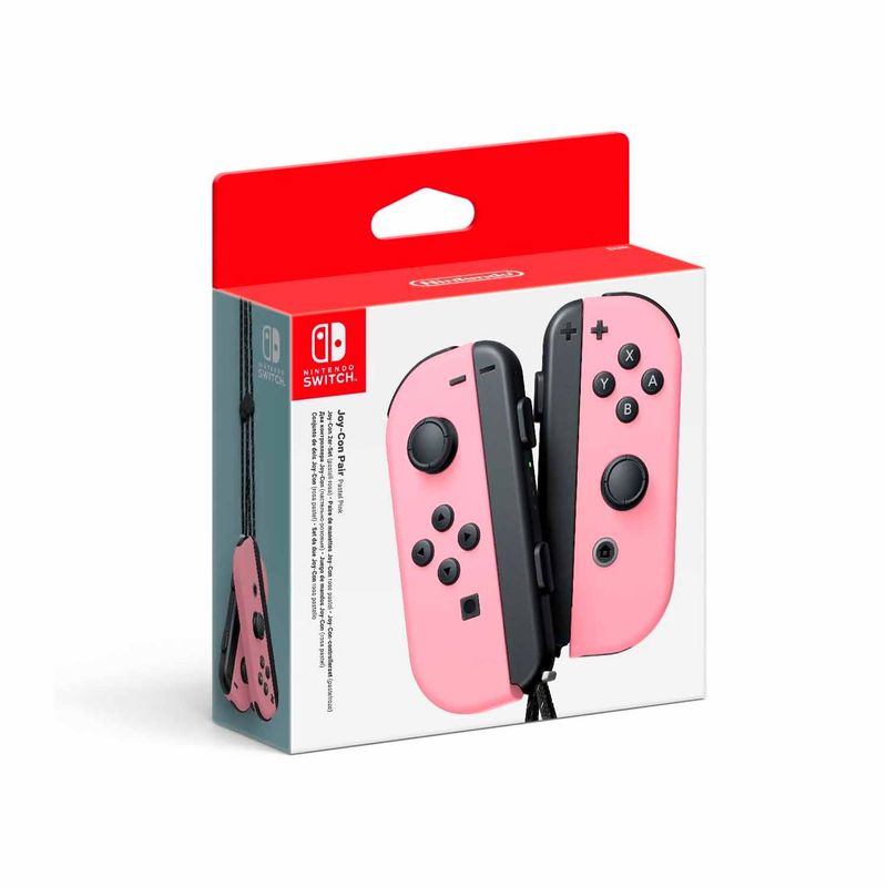 QUEST - Controles Joy-Con LR Nintendo Switch Rosado Pastel