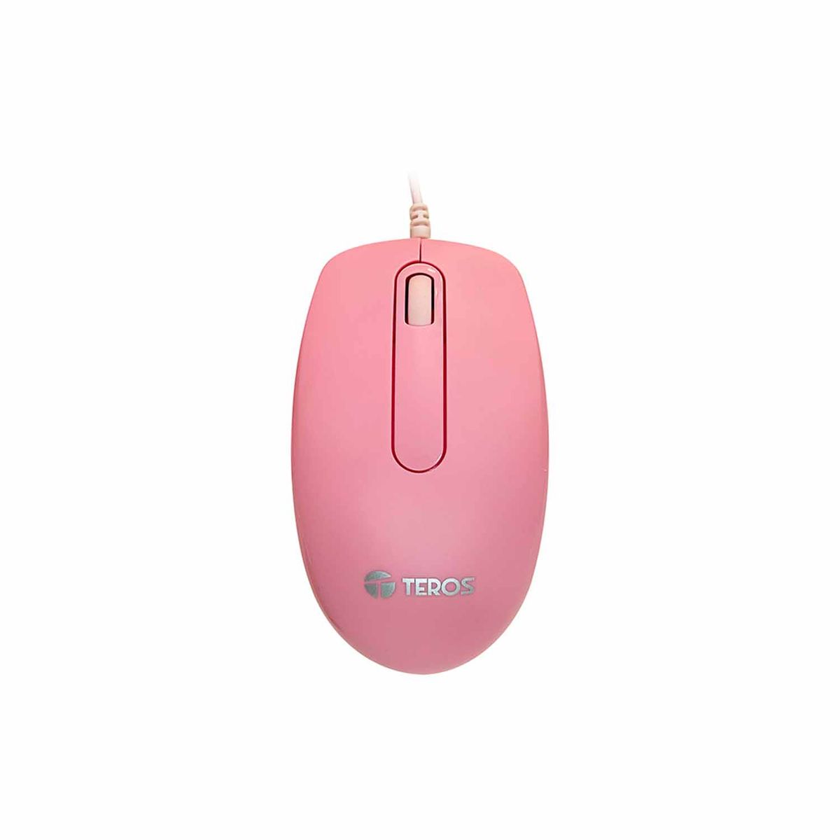 TEROS - Mouse óptico TEROS TE-1221S 1000 DPI USB 3 botones Pink
