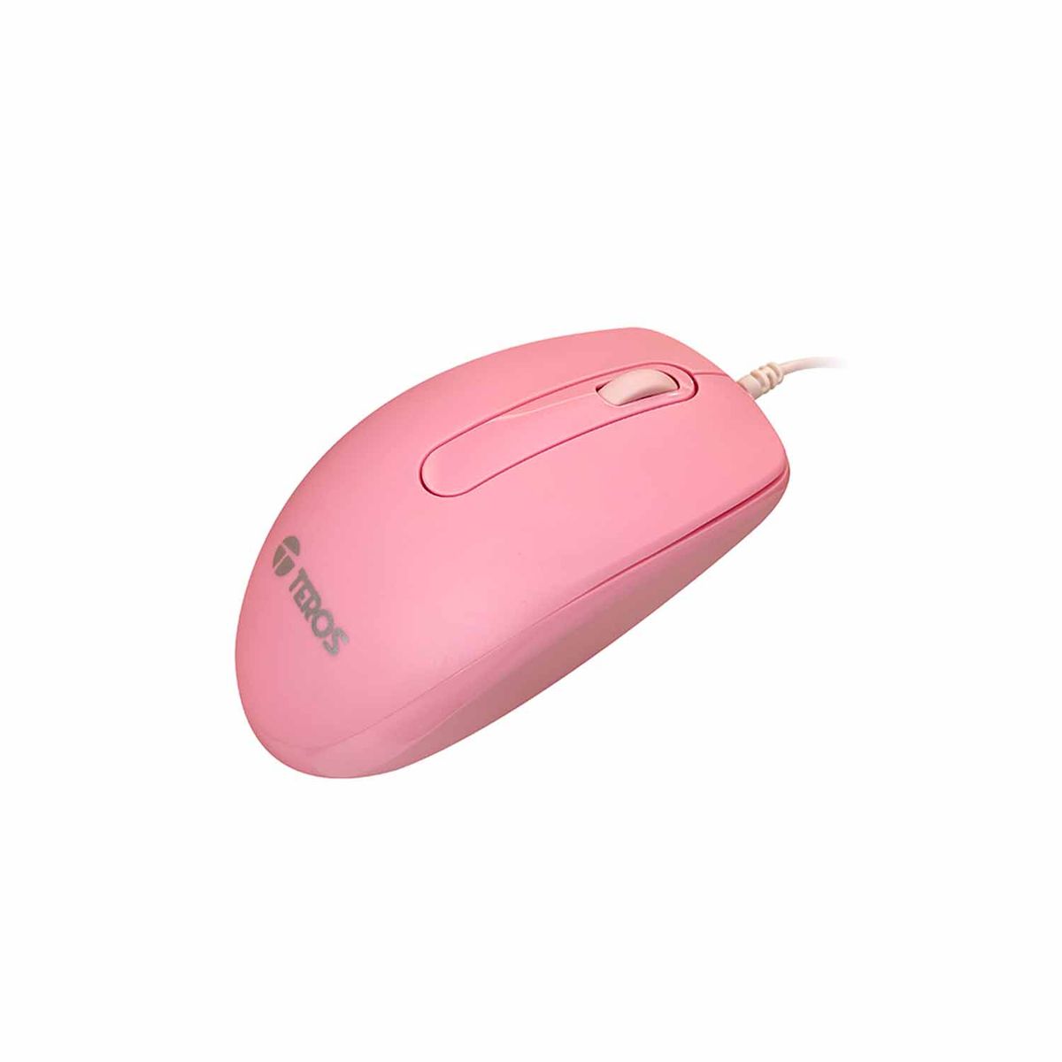 TEROS - Mouse óptico TEROS TE-1221S 1000 DPI USB 3 botones Pink