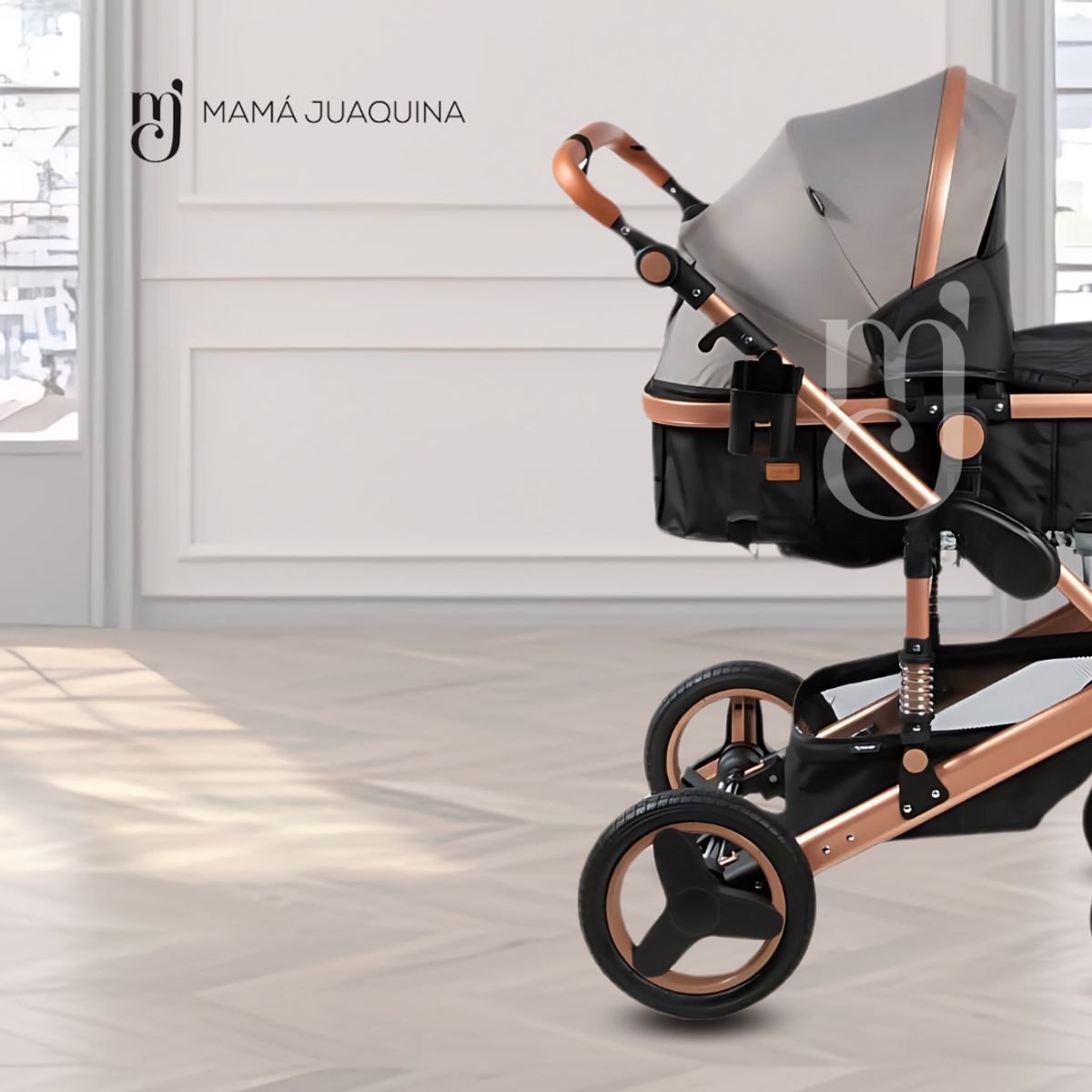 KIDS - Coche Moisés de Lujo «SAGITA» Edición Limitada Gray