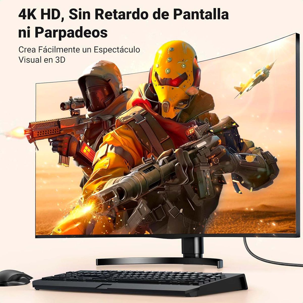 UGREEN - Cable Ugreen Display Port 1.2 a HDMI 1.4 4K 2 MTS Dp125-35842