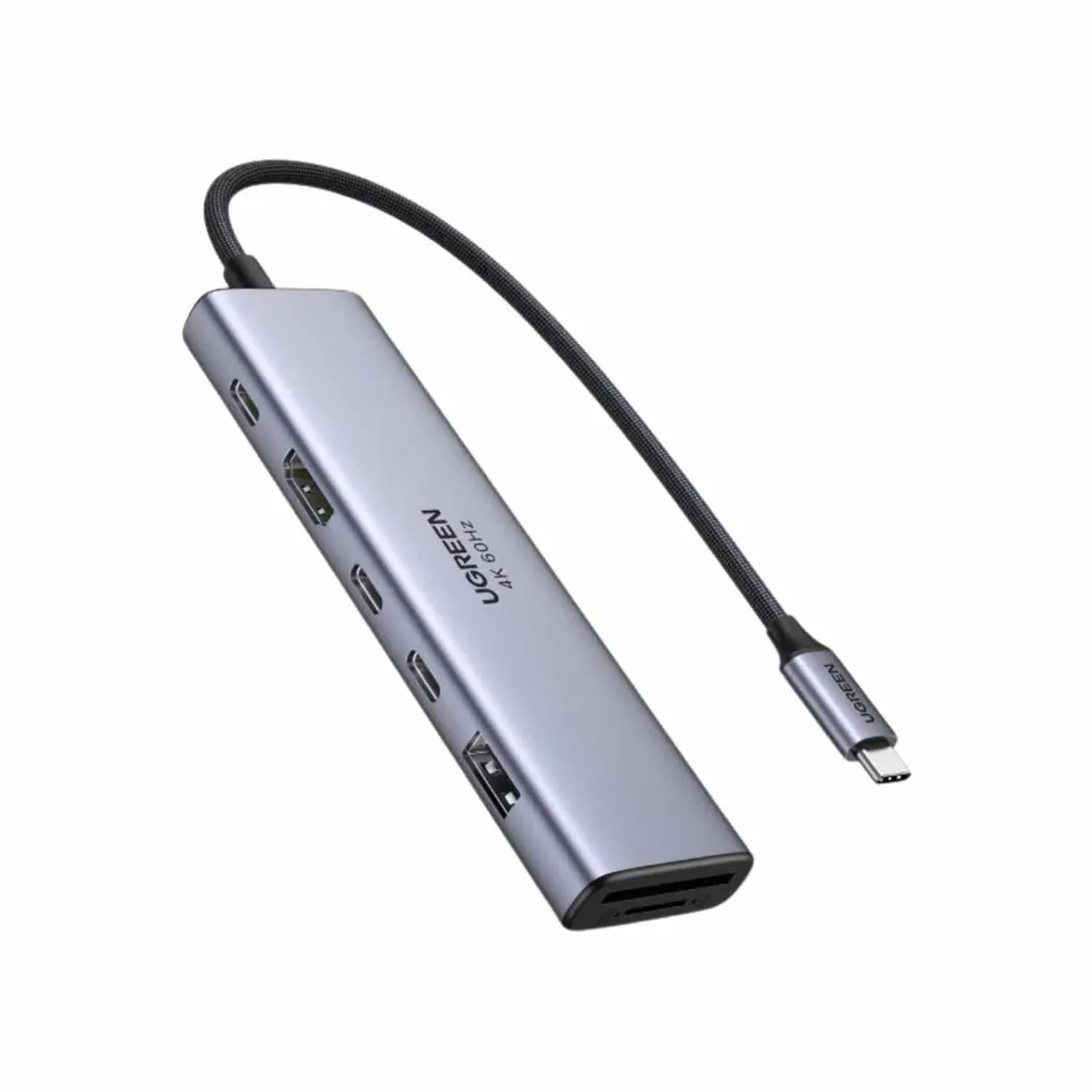 UGREEN - Hub Ugreen 7en1 Usb C 3.2 Hdmi 4k 60hz Tf 100w Ugreen Cm511-45521