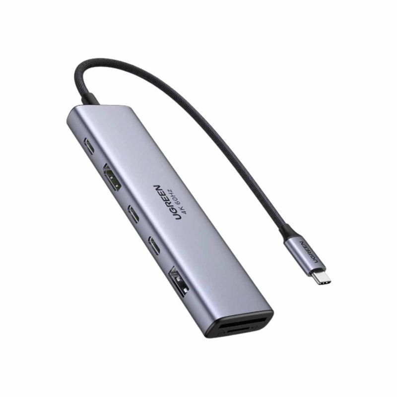 UGREEN - Hub Ugreen 7en1 Usb C 3.2 Hdmi 4k 60hz Tf 100w Ugreen Cm511-45521