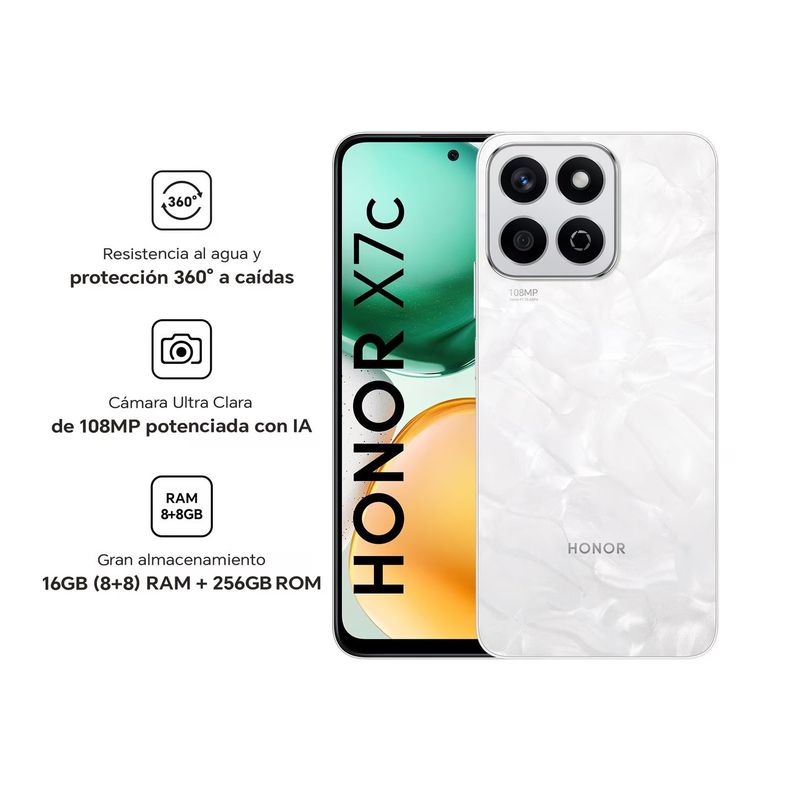 HONOR - HONOR X7C BLANCO  8RAM 256GB - REGISTRADO