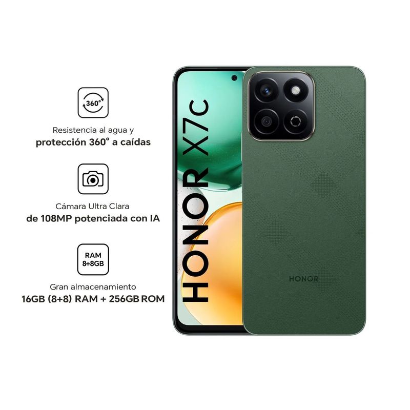 HONOR - HONOR X7C VERDE - 8RAM 256GB REGISTRADO