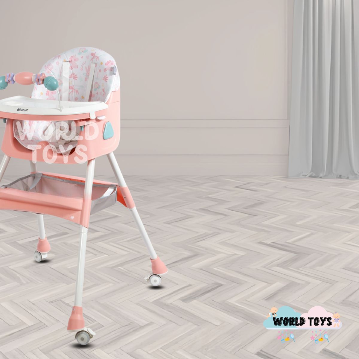 BABY - Silla de Comer  «LULU » con juguete Melon